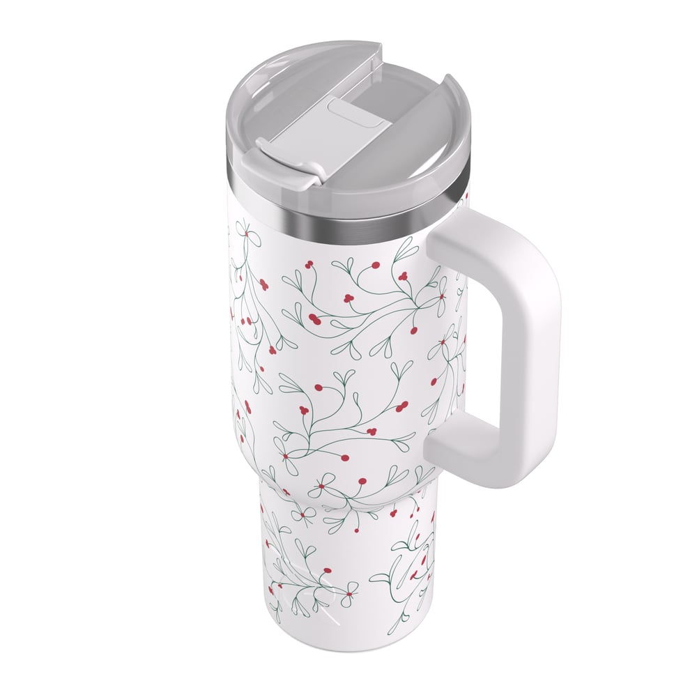 40oz Road Trip Tumbler, Mistletoe Image