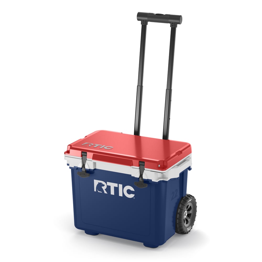 22 QT Ultra-Light Wheeled Cooler, Patriot Image