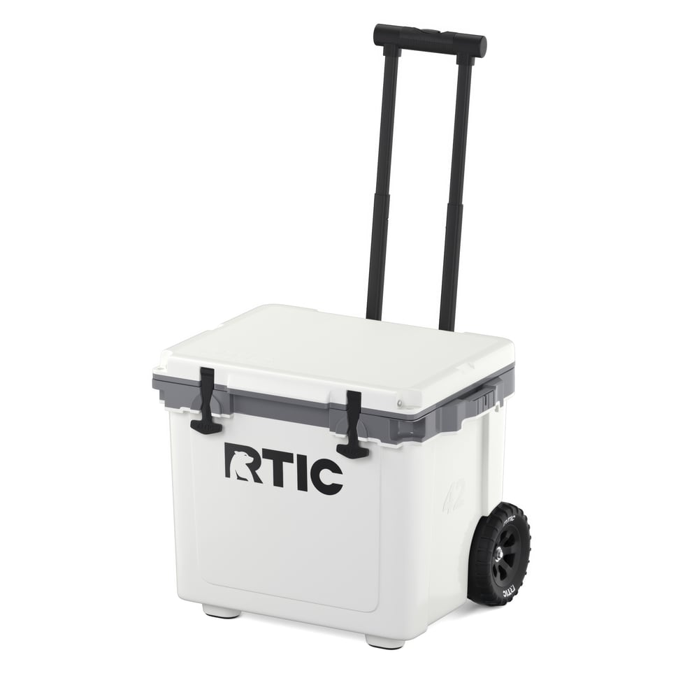 42 QT Ultra-Light Wheeled Cooler, White & Grey Image