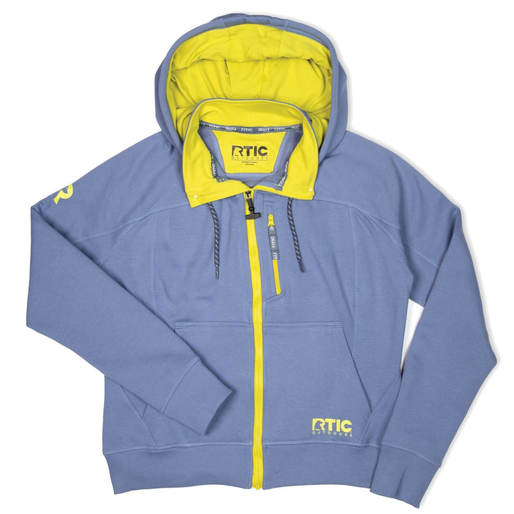 Women's Water-Repellent Full-Zip Hoodie, Cobalt, S Image
