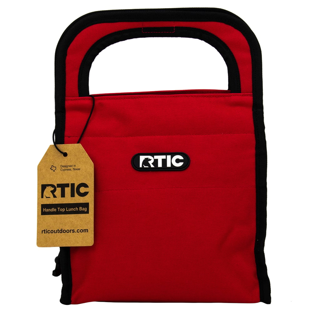 Insulated Gel Handle Lunch Bag, Red Image
