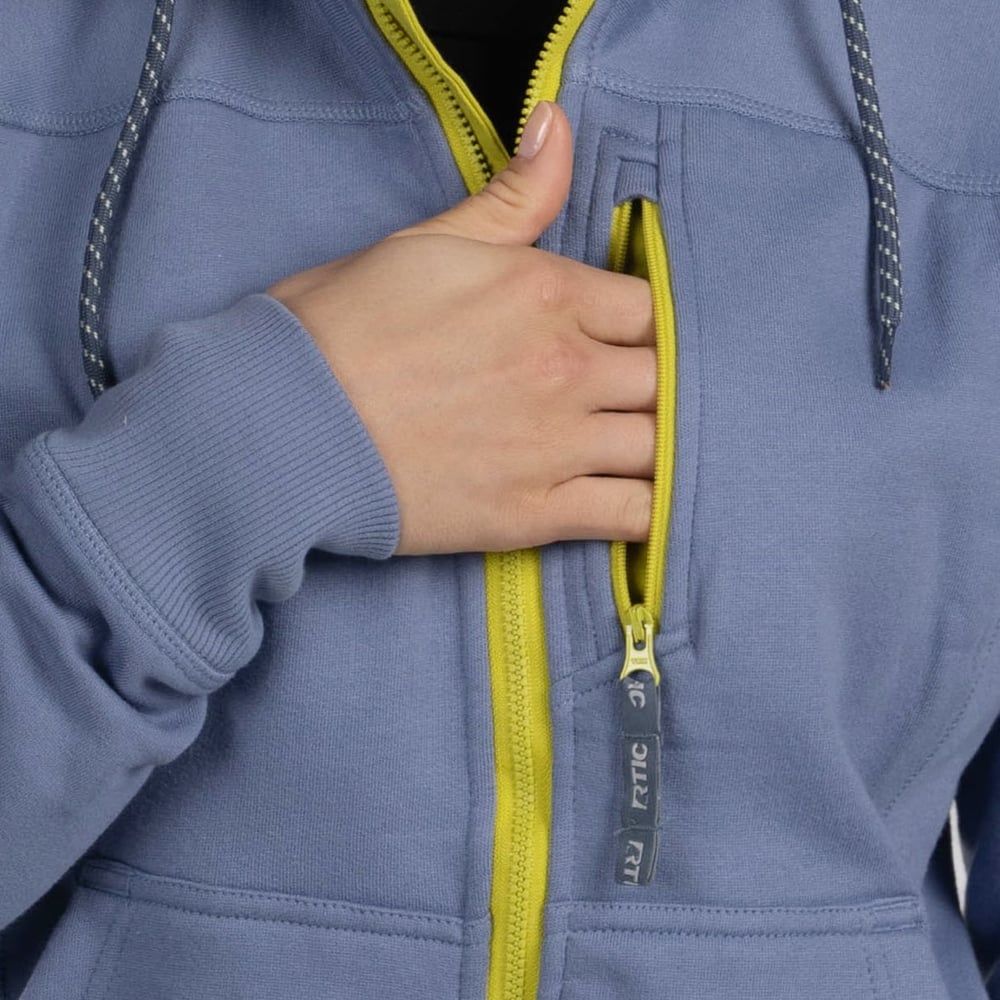 Women's Water-Repellent Full-Zip Hoodie, Cobalt, S Image