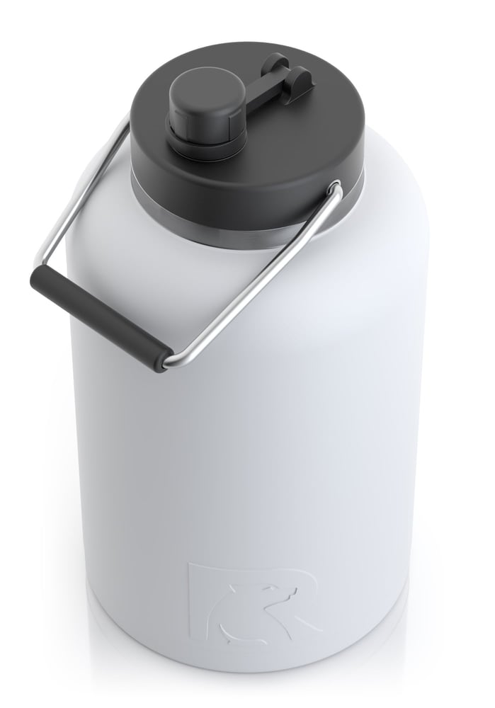 One Gallon Jug, White, Matte Image