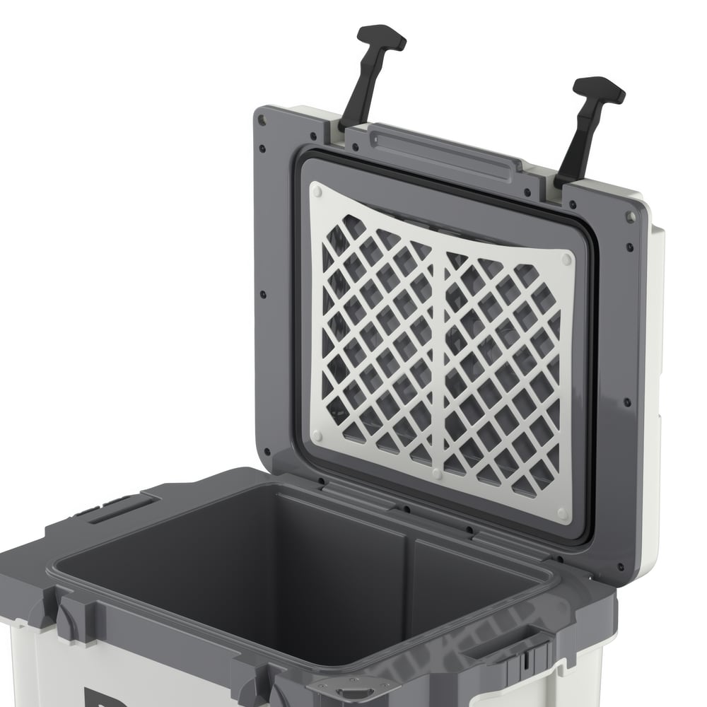42 QT Ultra-Light Wheeled Cooler, White & Grey Image