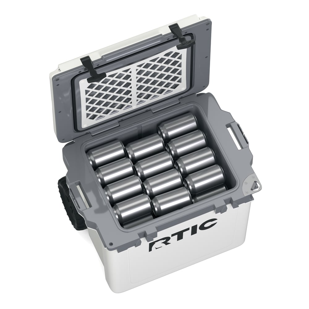 42 QT Ultra-Light Wheeled Cooler, White & Grey Image