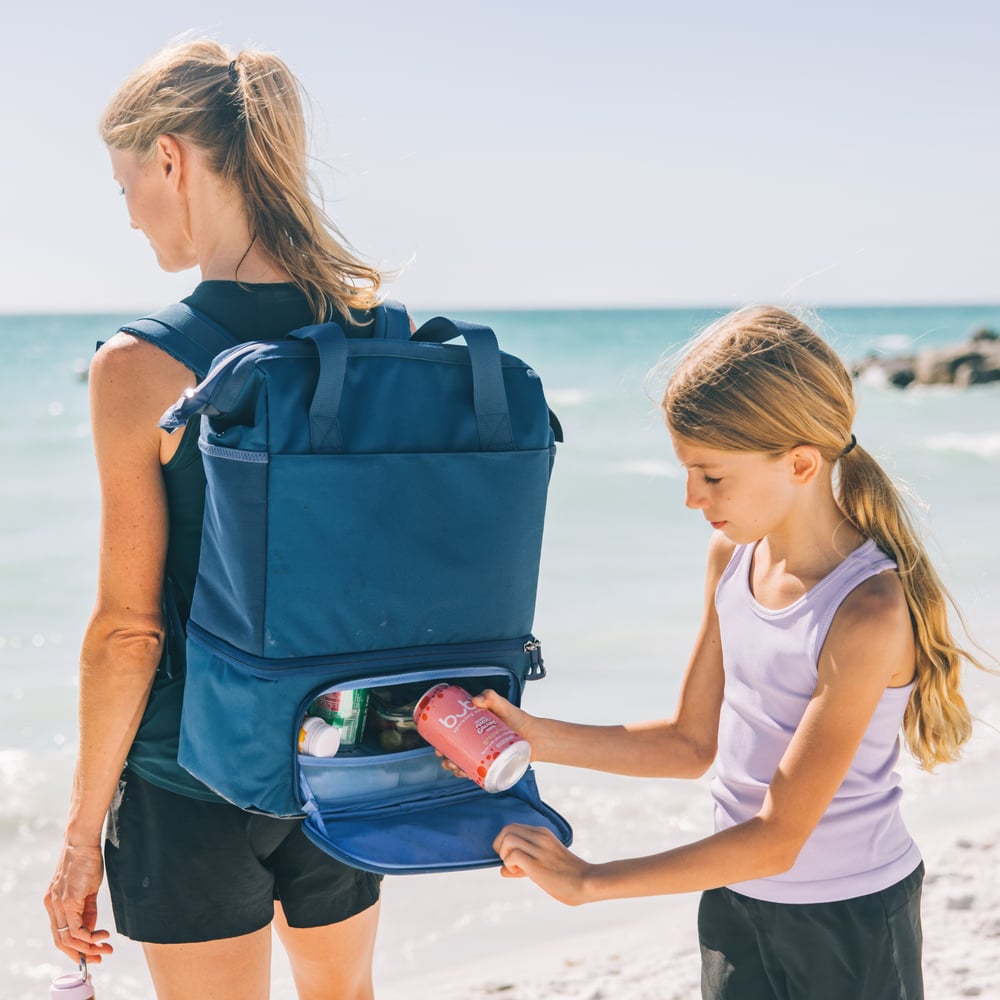 2-in-1 Chillout Backpack, Navy & Denim Image