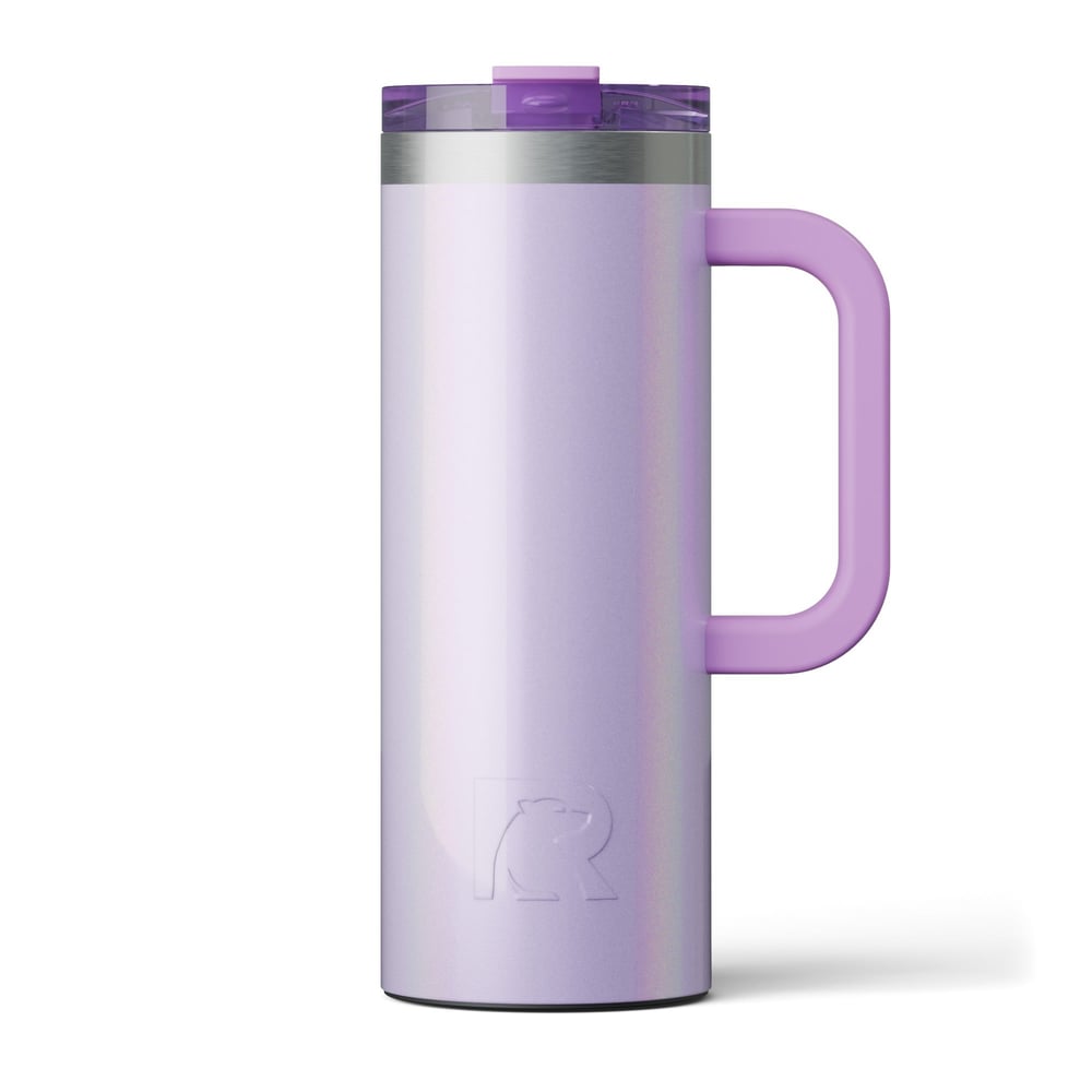 20oz Road Trip Travel Mug, Lavender Glitter Image
