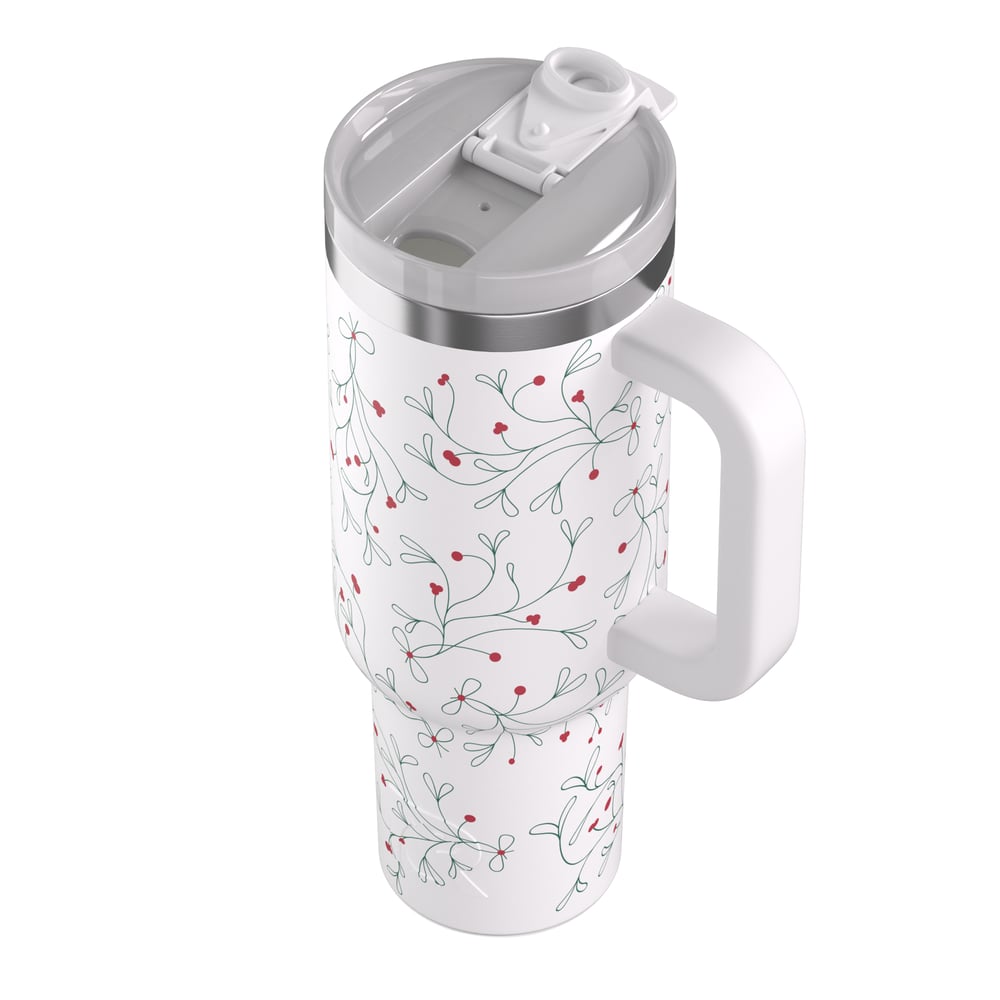 40oz Road Trip Tumbler, Mistletoe Image