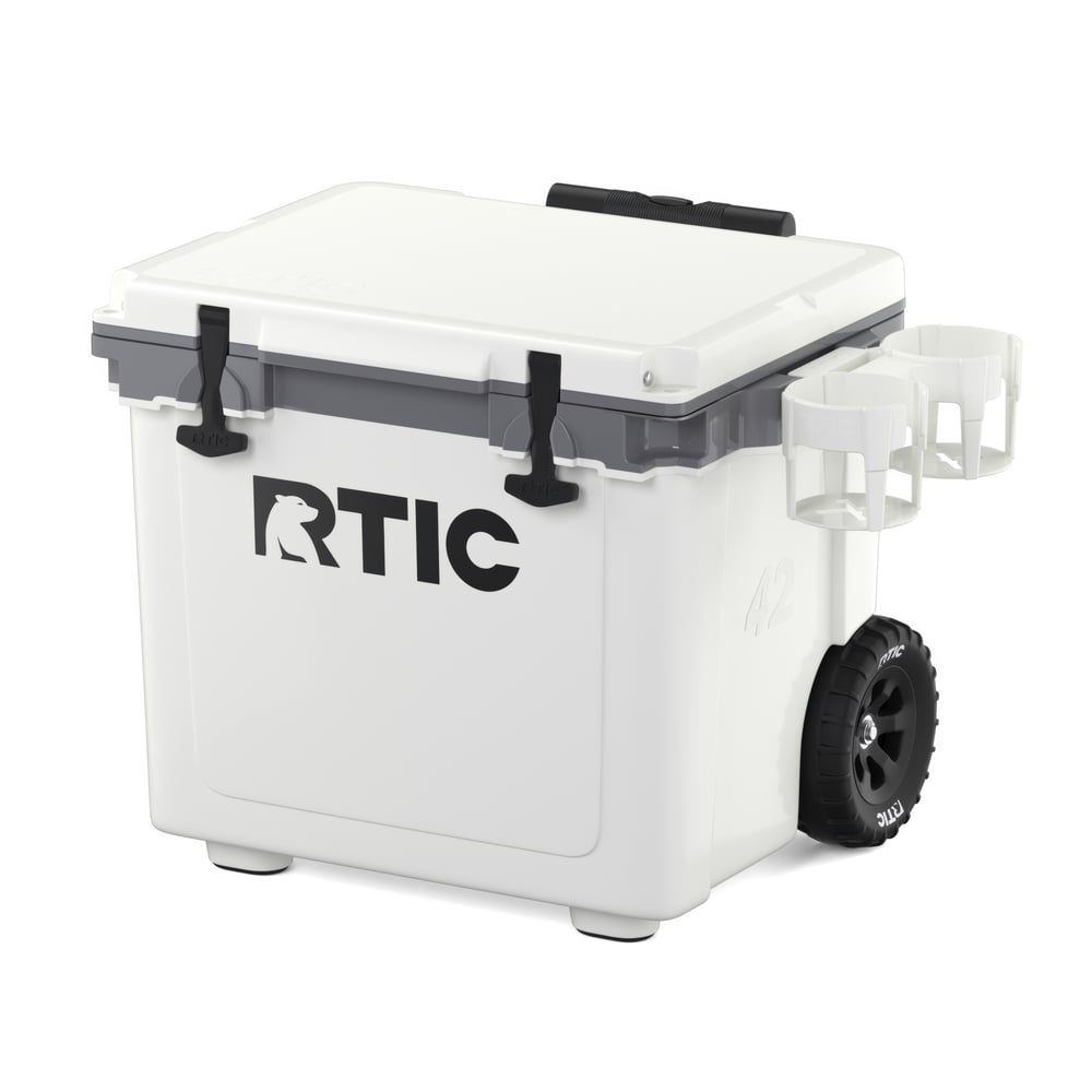 42 QT Ultra-Light Wheeled Cooler, White & Grey Image