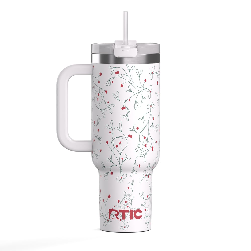40oz Road Trip Tumbler, Mistletoe Image