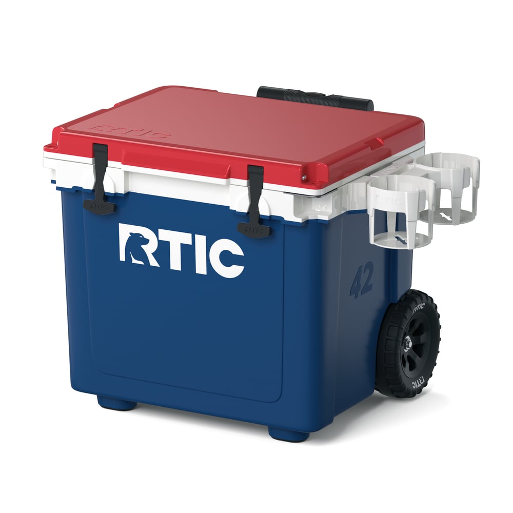 42 QT Ultra-Light Wheeled Cooler, Patriot Image