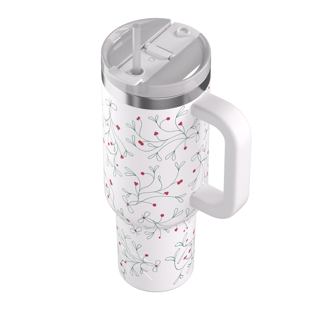 40oz Road Trip Tumbler, Mistletoe Image