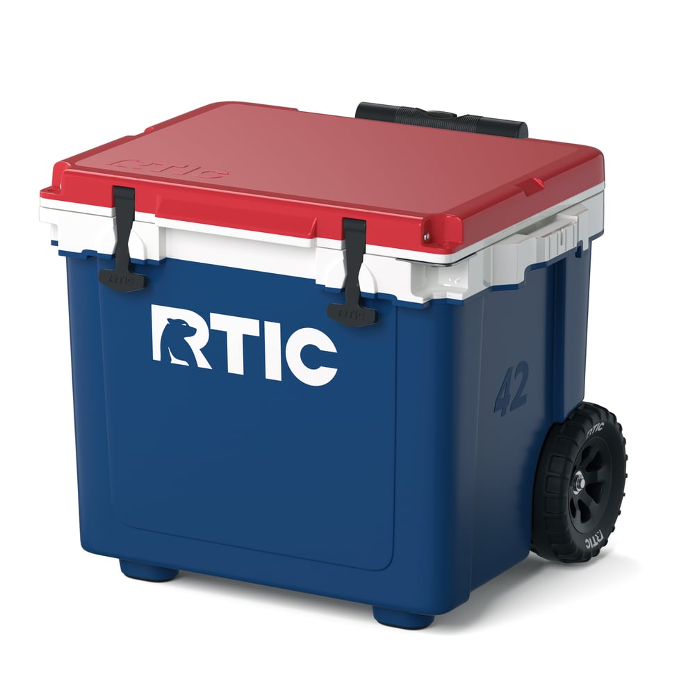 42 QT Ultra-Light Wheeled Cooler, Patriot Image