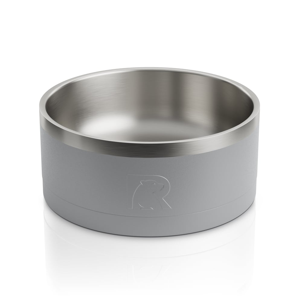 Small 3-In-1 Dog Bowl, Graphite & Sea Glass Image