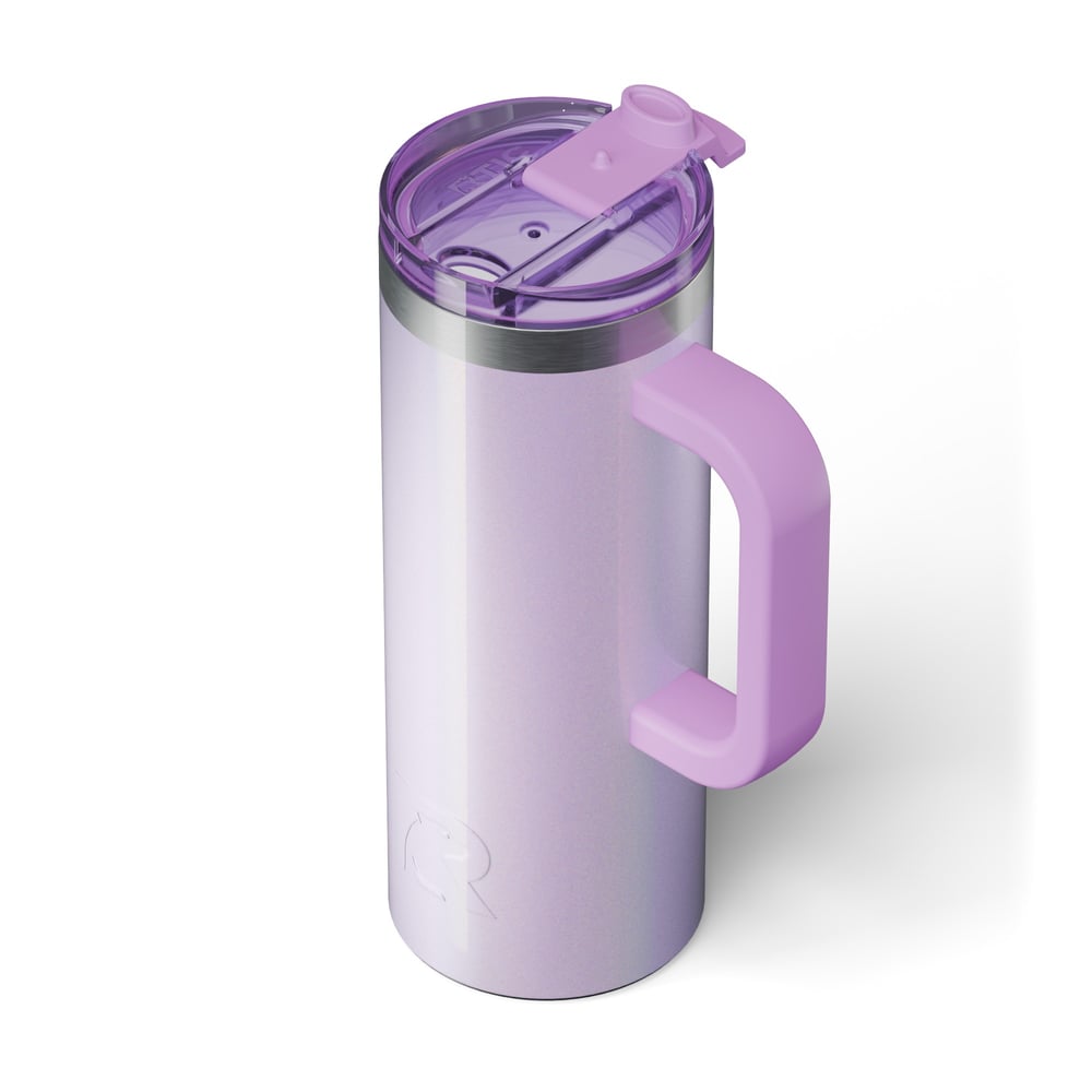20oz Road Trip Travel Mug, Lavender Glitter Image