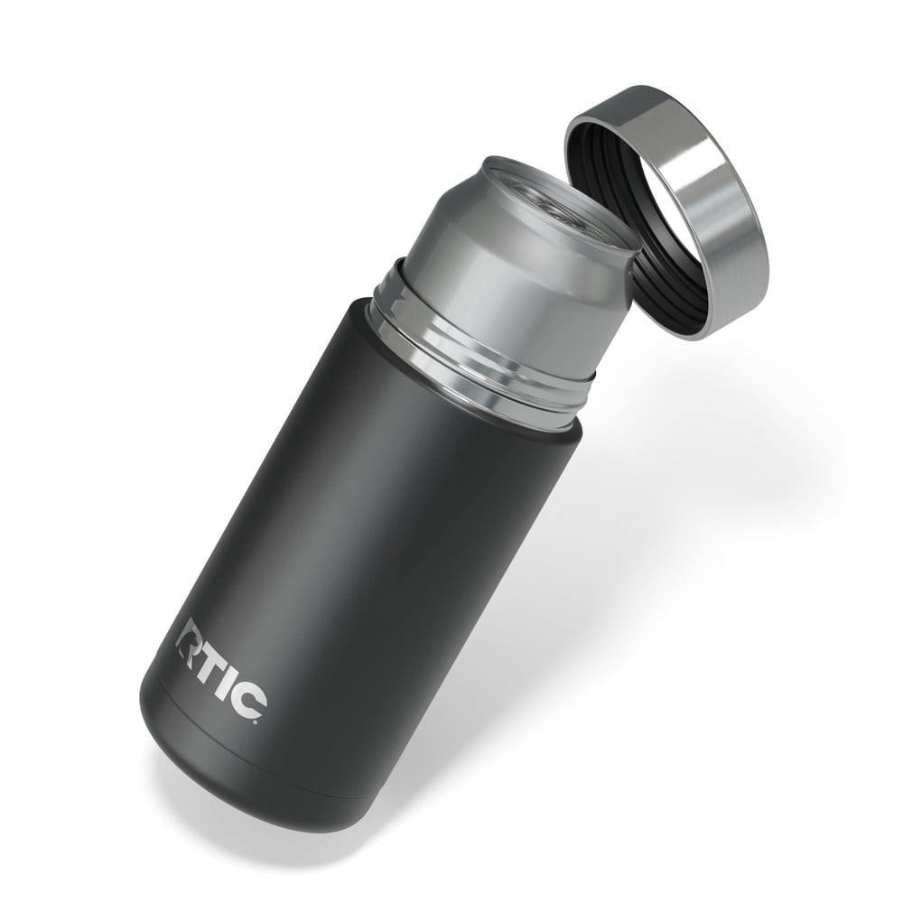 16oz Essential Craft Can Cooler, Black, Matte Image