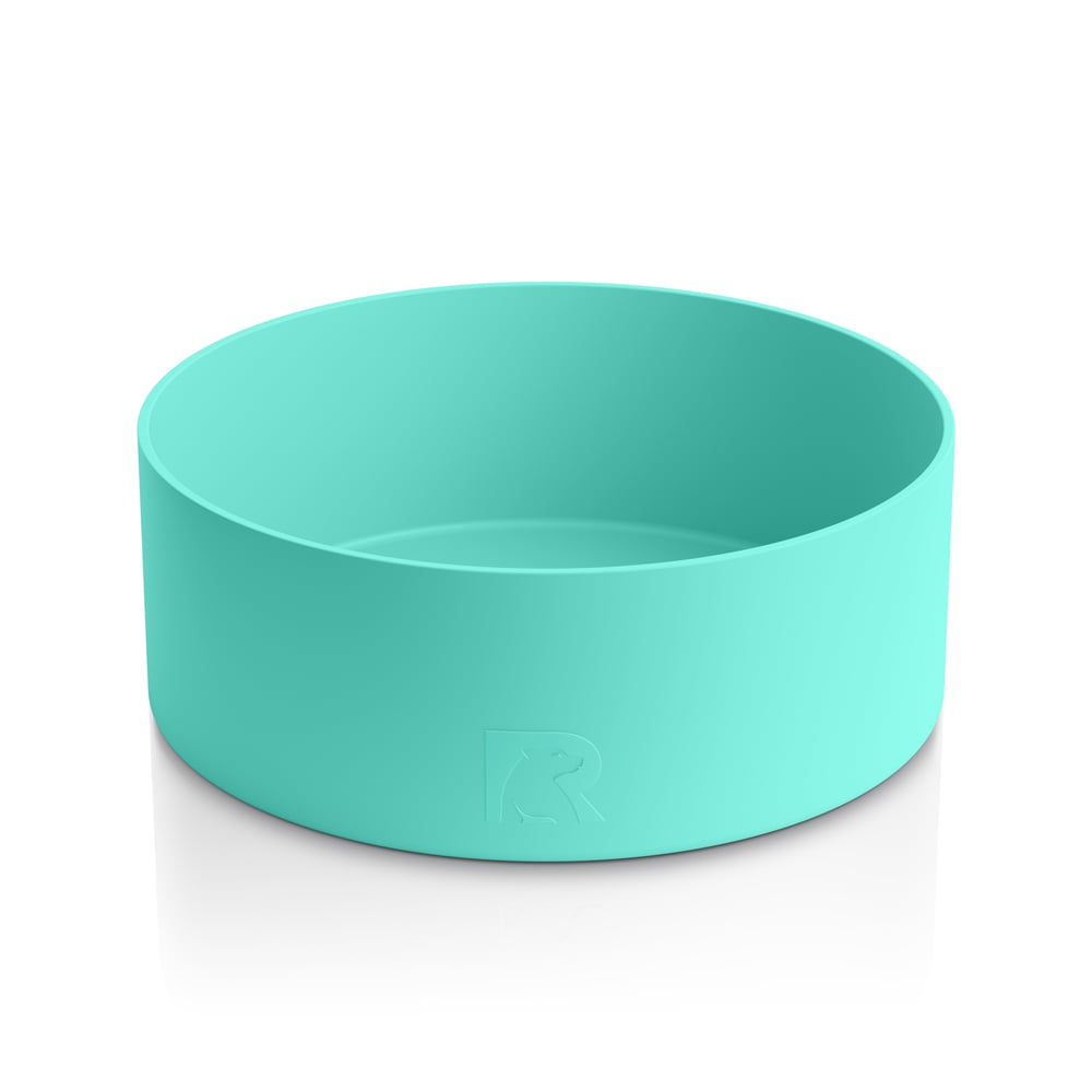Small 3-In-1 Dog Bowl, Graphite & Sea Glass Image