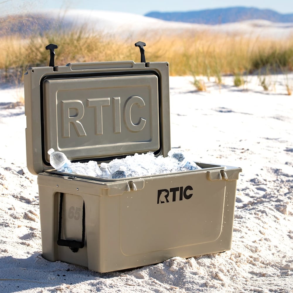65 QT Ultra-Tough Cooler, Tan Image