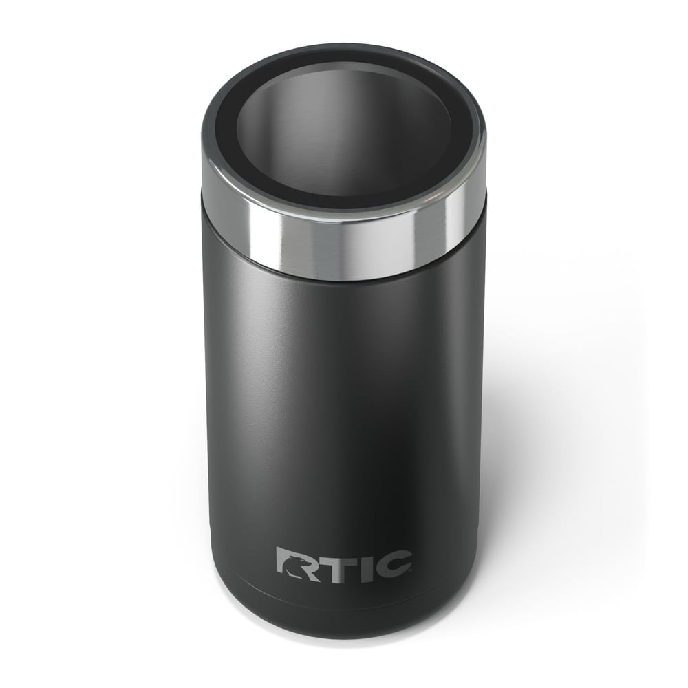 16oz Essential Craft Can Cooler, Black, Matte Image