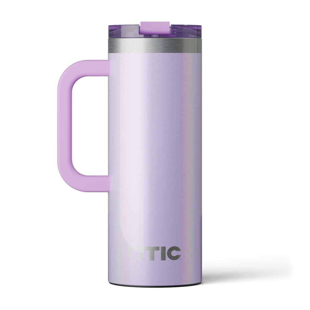 20oz Road Trip Travel Mug, Lavender Glitter Image