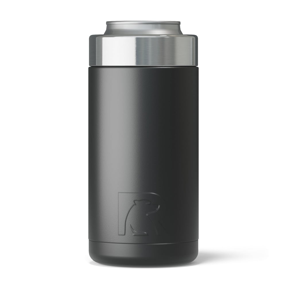 16oz Essential Craft Can Cooler, Black, Matte Image