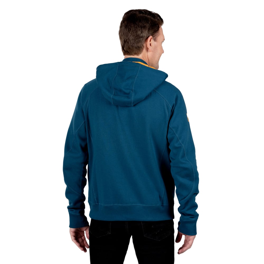 Men's Water-Repellent Full-Zip Hoodie, Navy, XXL Image