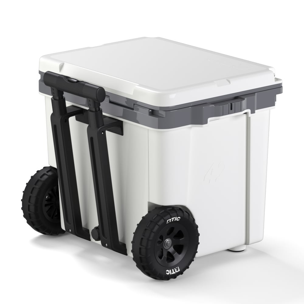 42 QT Ultra-Light Wheeled Cooler, White & Grey Image