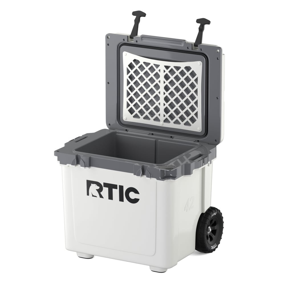 42 QT Ultra-Light Wheeled Cooler, White & Grey Image