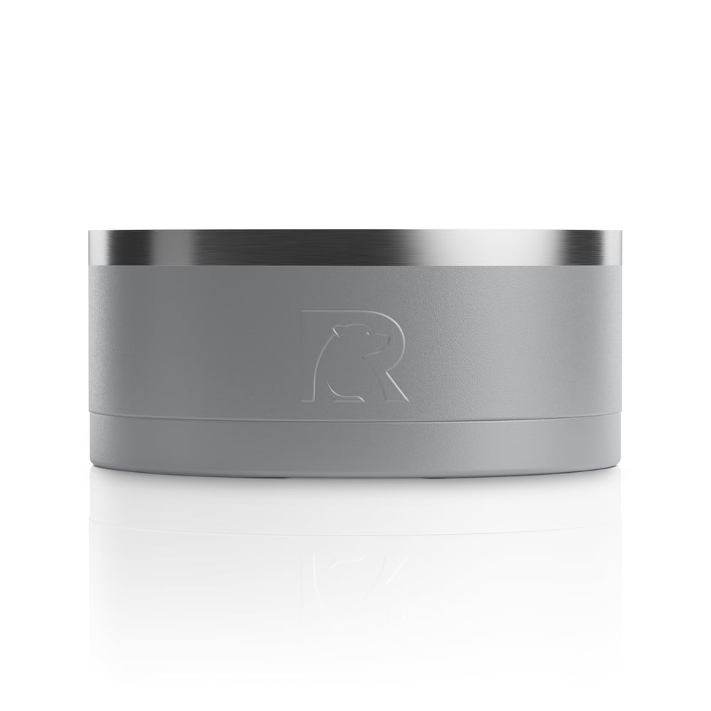Small 3-In-1 Dog Bowl, Graphite & Sea Glass Image