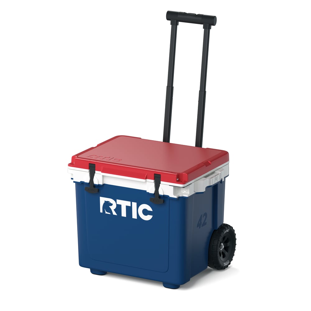 42 QT Ultra-Light Wheeled Cooler, Patriot Image