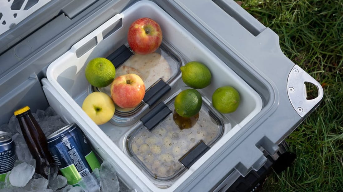 Opened 52QT Ultra-light Wheeled Cooler