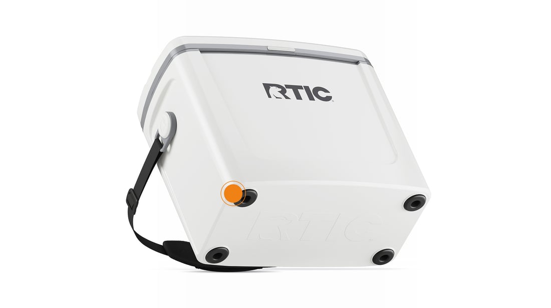RTIC Road Trip Cooler features non-skid feet.