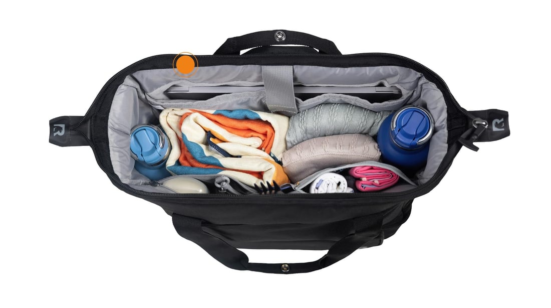RTIC 2-in-1 Chillout Backpack Cooler extra wide opening.