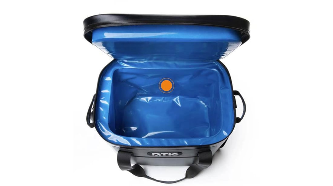 RTIC Soft Pack Cooler waterproof interior