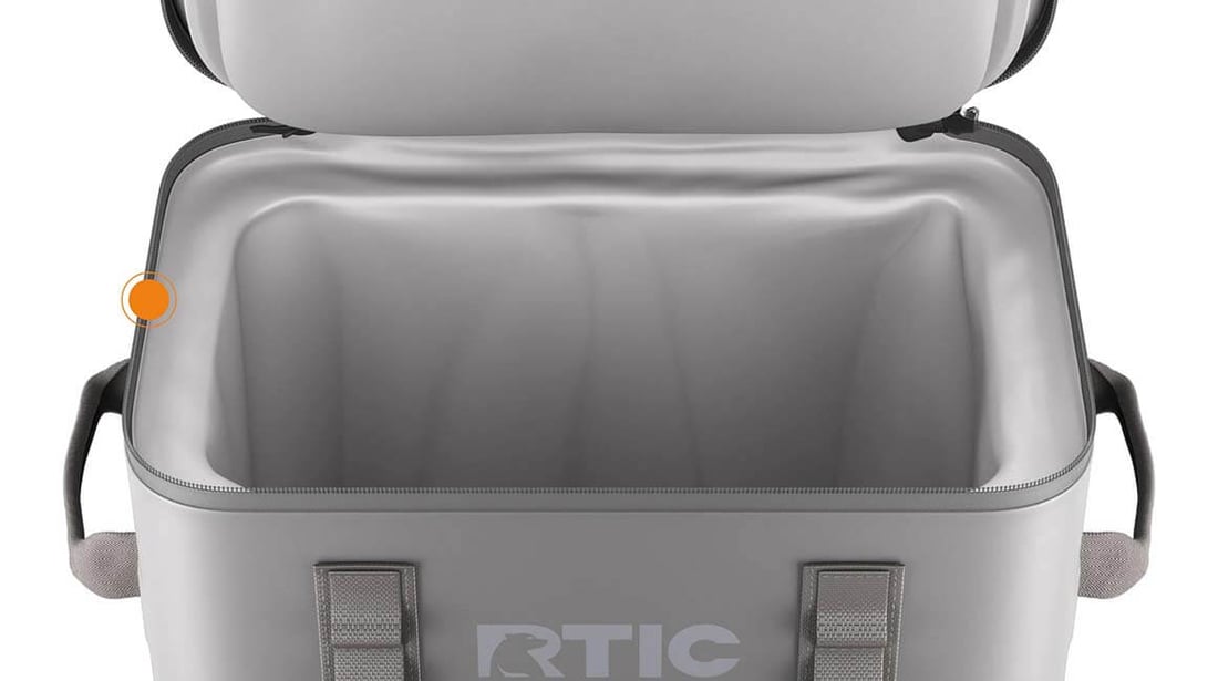 RTIC Ultra-Tough Backpack Cooler Pro wide mouth opening