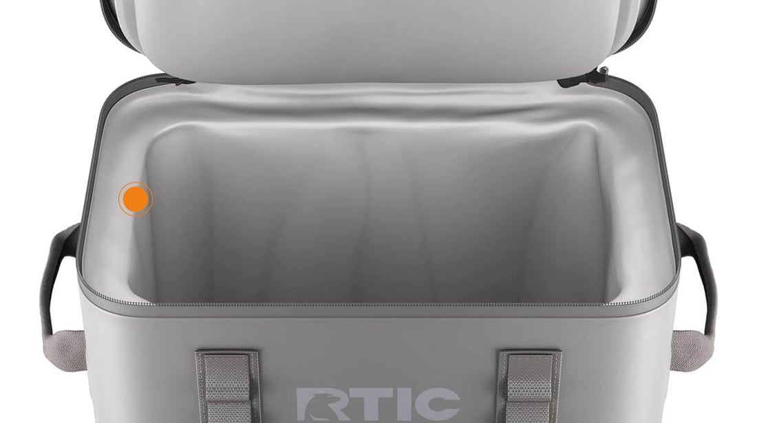 RTIC Ultra-Tough Backpack Cooler Pro welded waterproof interior