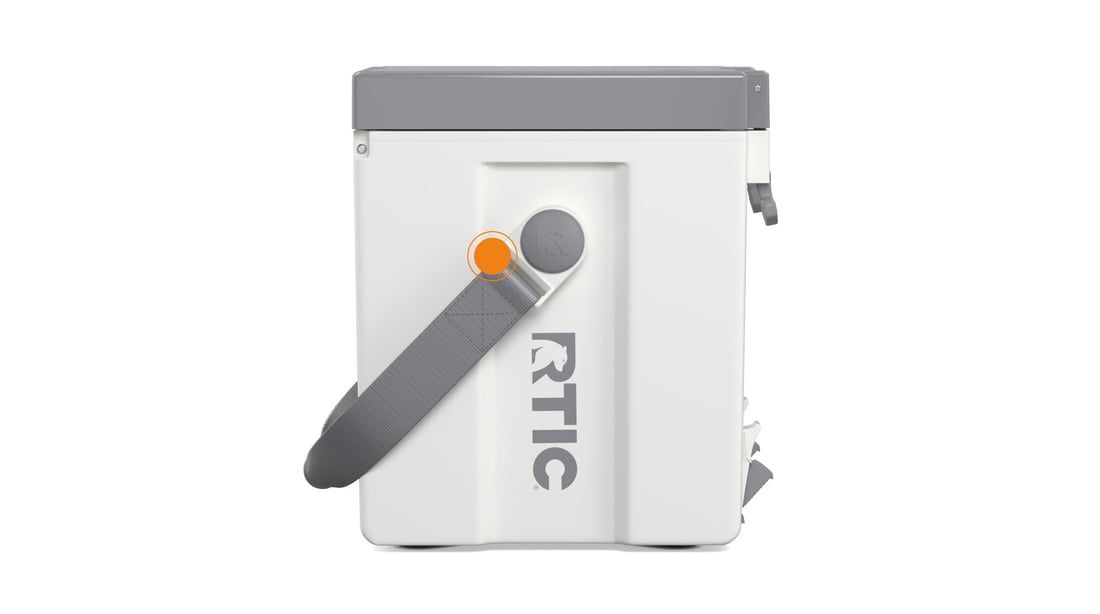 Close up of the Carrying Handle on the Double-Time Water Cooler