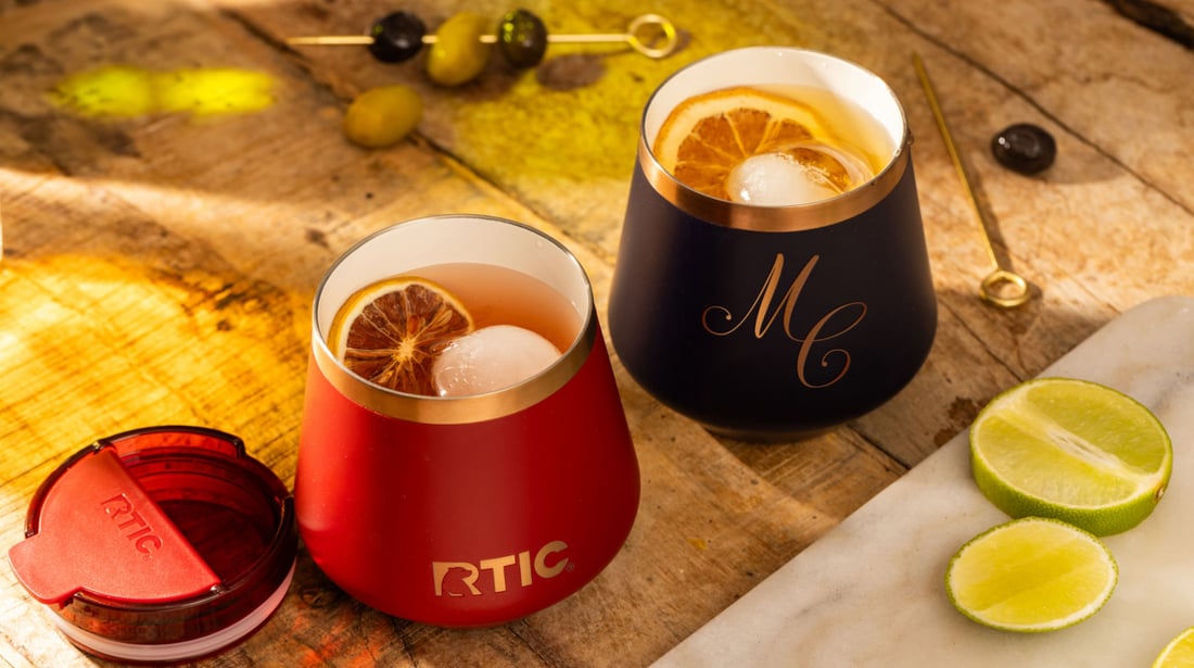 RTIC 8oz Happy Hour Lowball Tumbler Set of Four