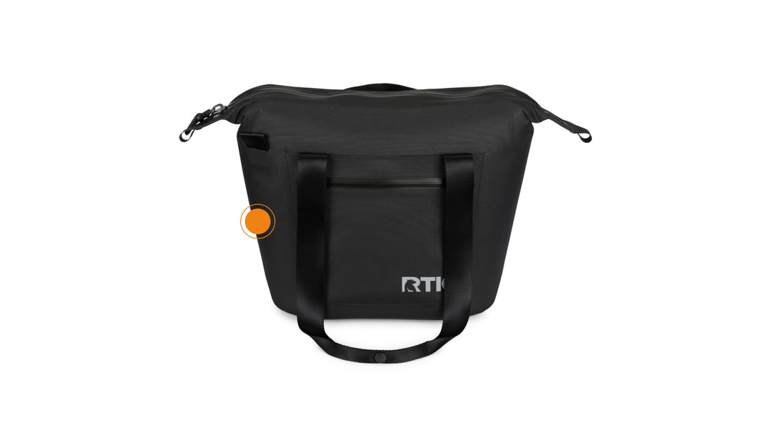 RTIC Marina Waterproof Tote Cooler has durable coated fabric.
