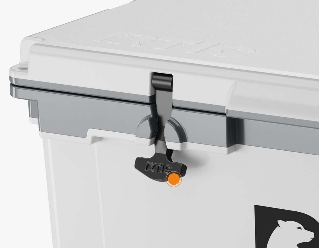 RTIC 72QT Ultra-Light Cooler Wheeled Secure T-Latches