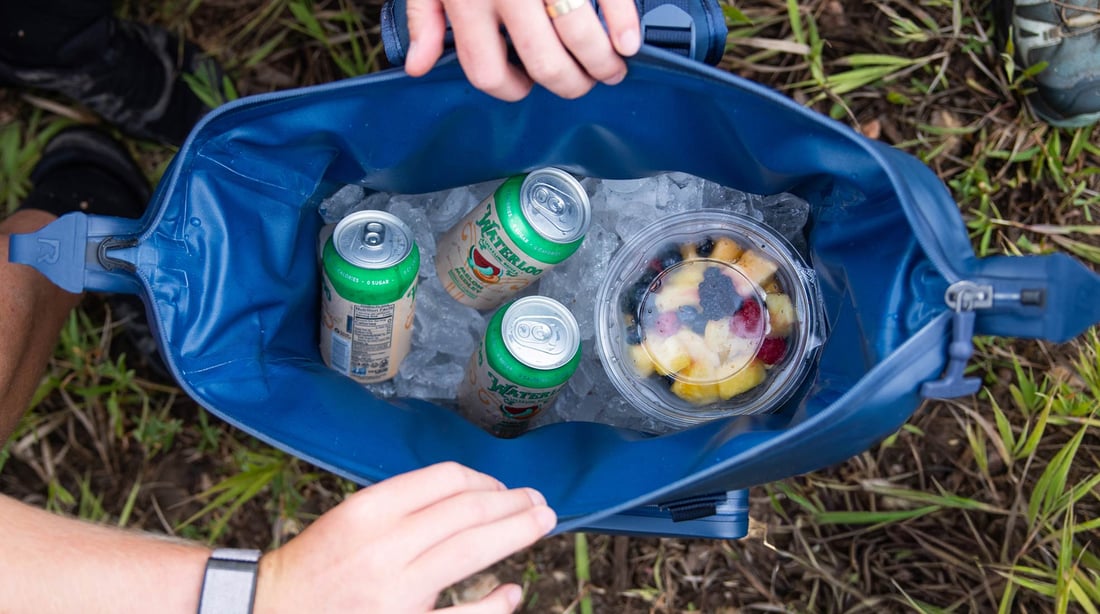 The RTIC Summit Waterproof Backpack Cooler features wide-open access