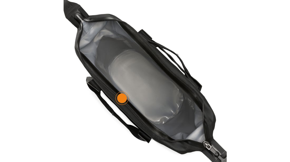 RTIC Marina Waterproof Tote Cooler has a wide-mouth opening.