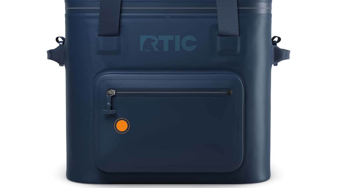 RTIC Soft Pack Cooler Pro exterior box pocket