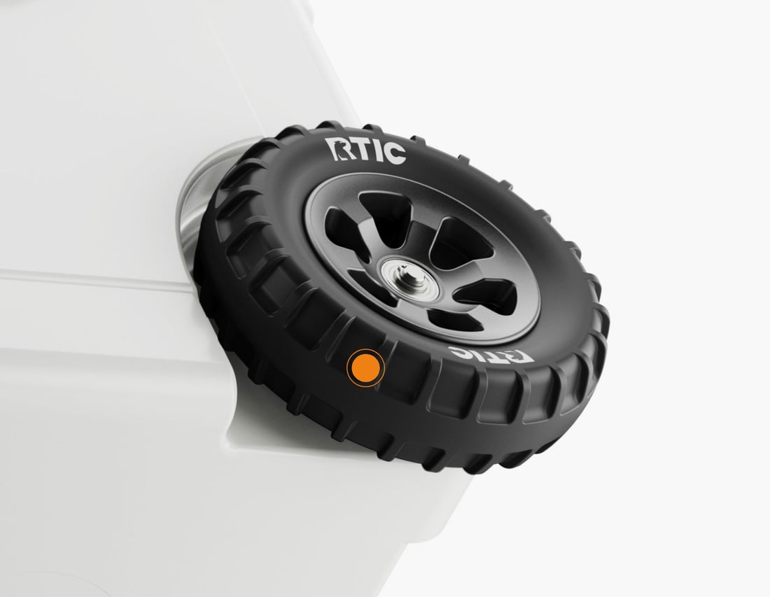 RTIC 72QT Ultra-Light Cooler Wheeled Wheels