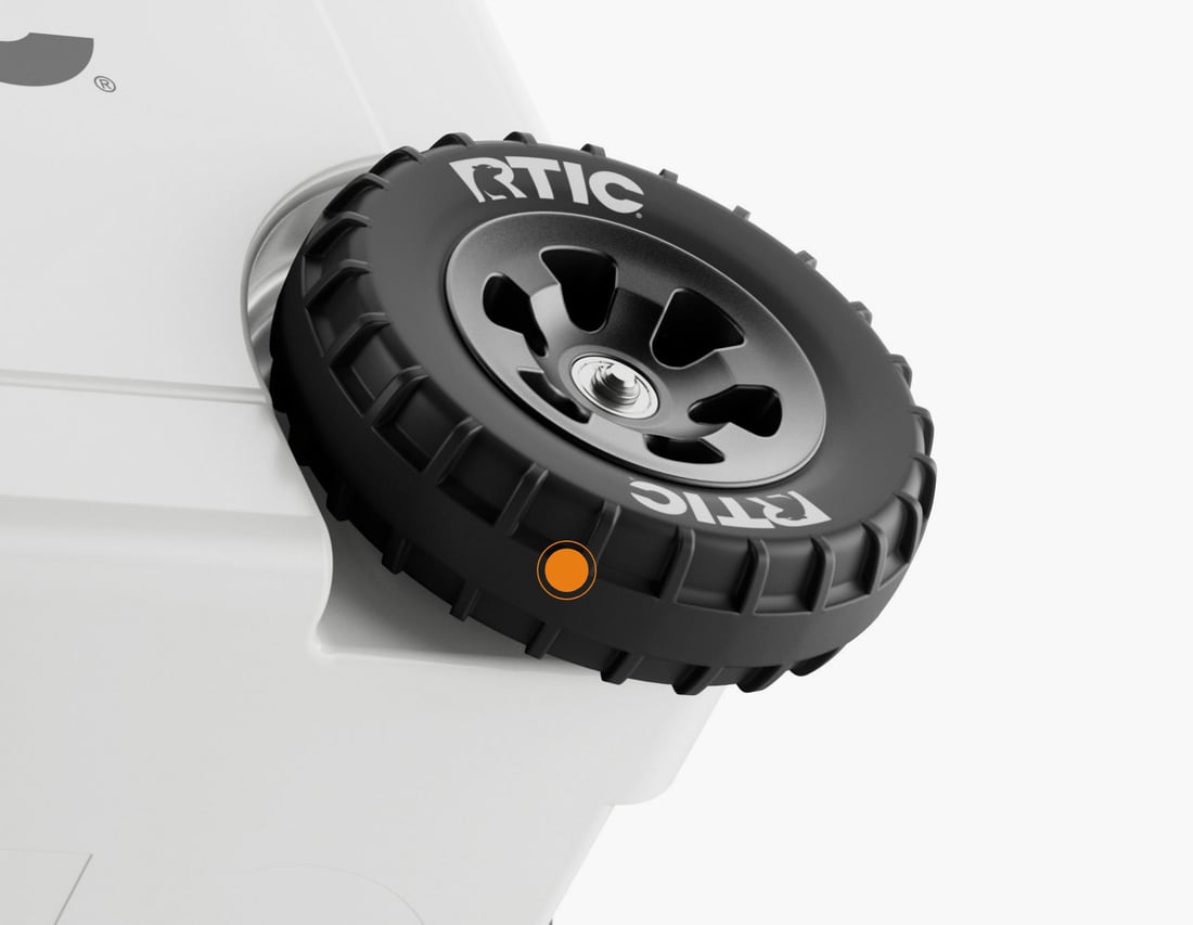 RTIC 52QT Ultra-Light Cooler Wheeled Wheels