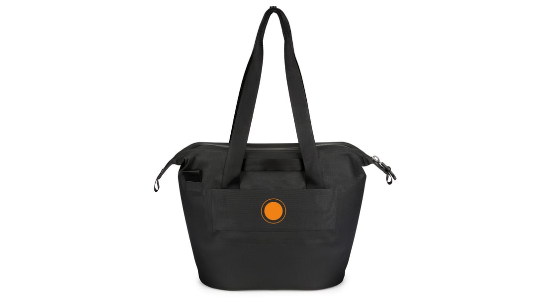 RTIC Marina Waterproof Tote Cooler has a luggage strap to slide easily over your luggage handle.
