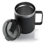 12oz Coffee Mug, Black, Matte Image