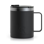 12oz Coffee Mug, Black, Matte Image
