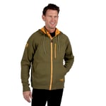 Men's Water-Repellent Full-Zip Hoodie, Olive, S Image