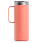 20oz Travel Mug, Coral, Matte Image